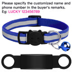 Collier réfléchissant personnalisé pour chat