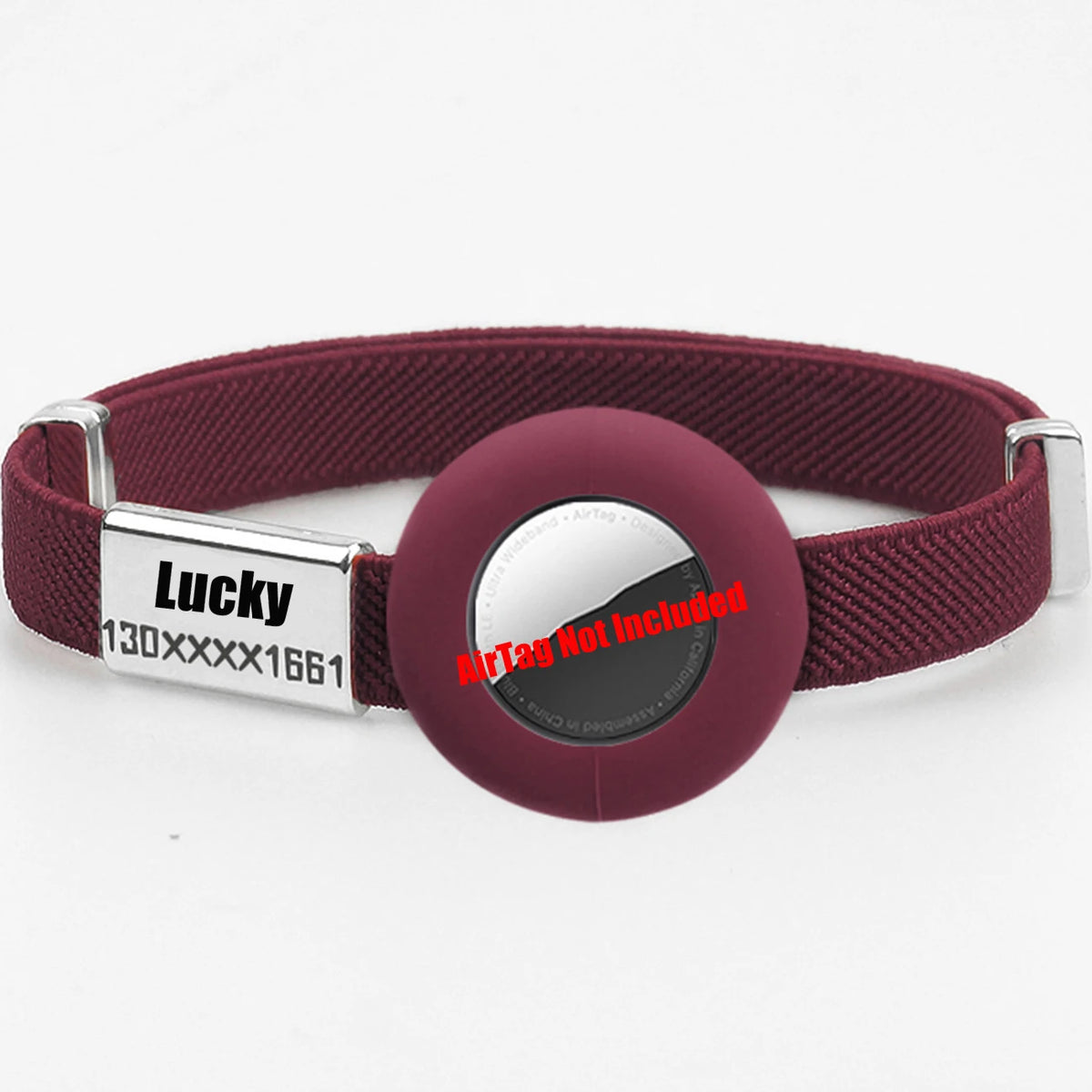Collier personnalisé pour chat avec support AirTag