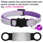 Collier réfléchissant personnalisé pour chat