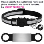 Collier réfléchissant personnalisé pour chat