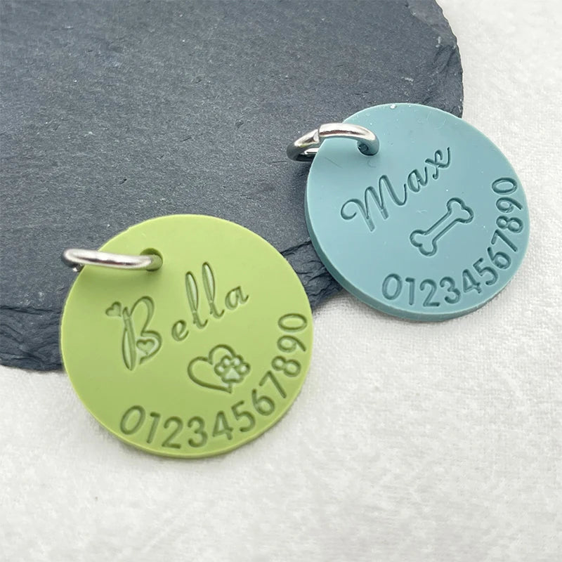 Médaille en silicone personnalisée anti-perte