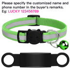 Collier réfléchissant personnalisé pour chat