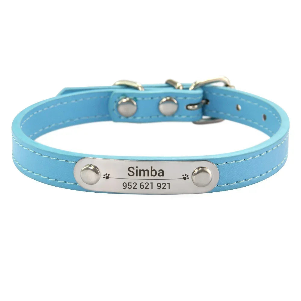 Collier personnalisé pour chien – prénom gravé anti-fugue
