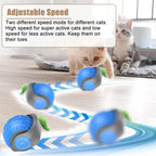 Balle interactive automatique pour chat – rechargeable USB