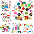 Jouets pour chat – balles, tunnel et souris