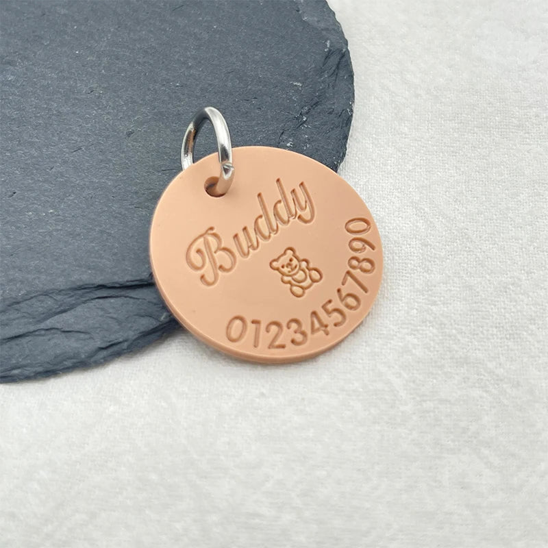 Médaille en silicone personnalisée anti-perte