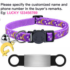 Collier lumineux personnalisé pour chat – plaque anti-fugue
