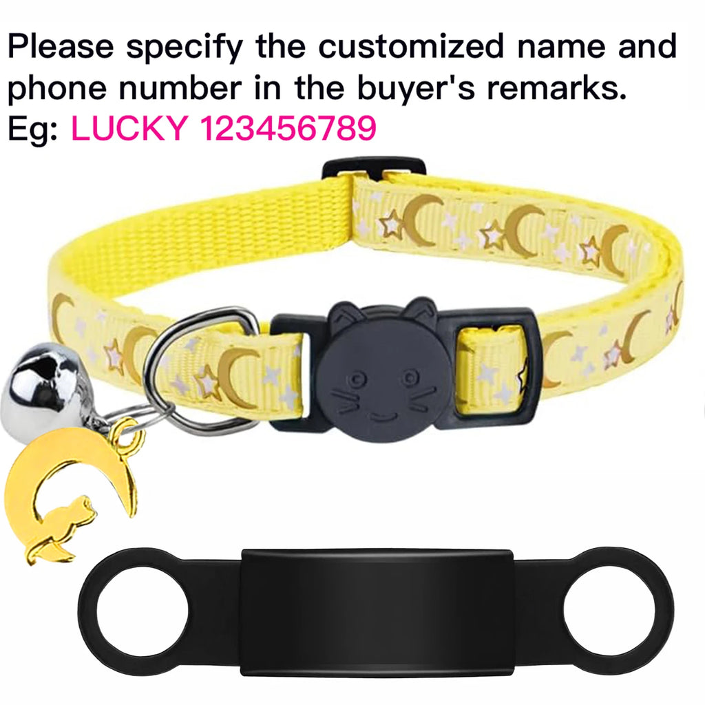 Collier lumineux personnalisé pour chat – plaque anti-fugue