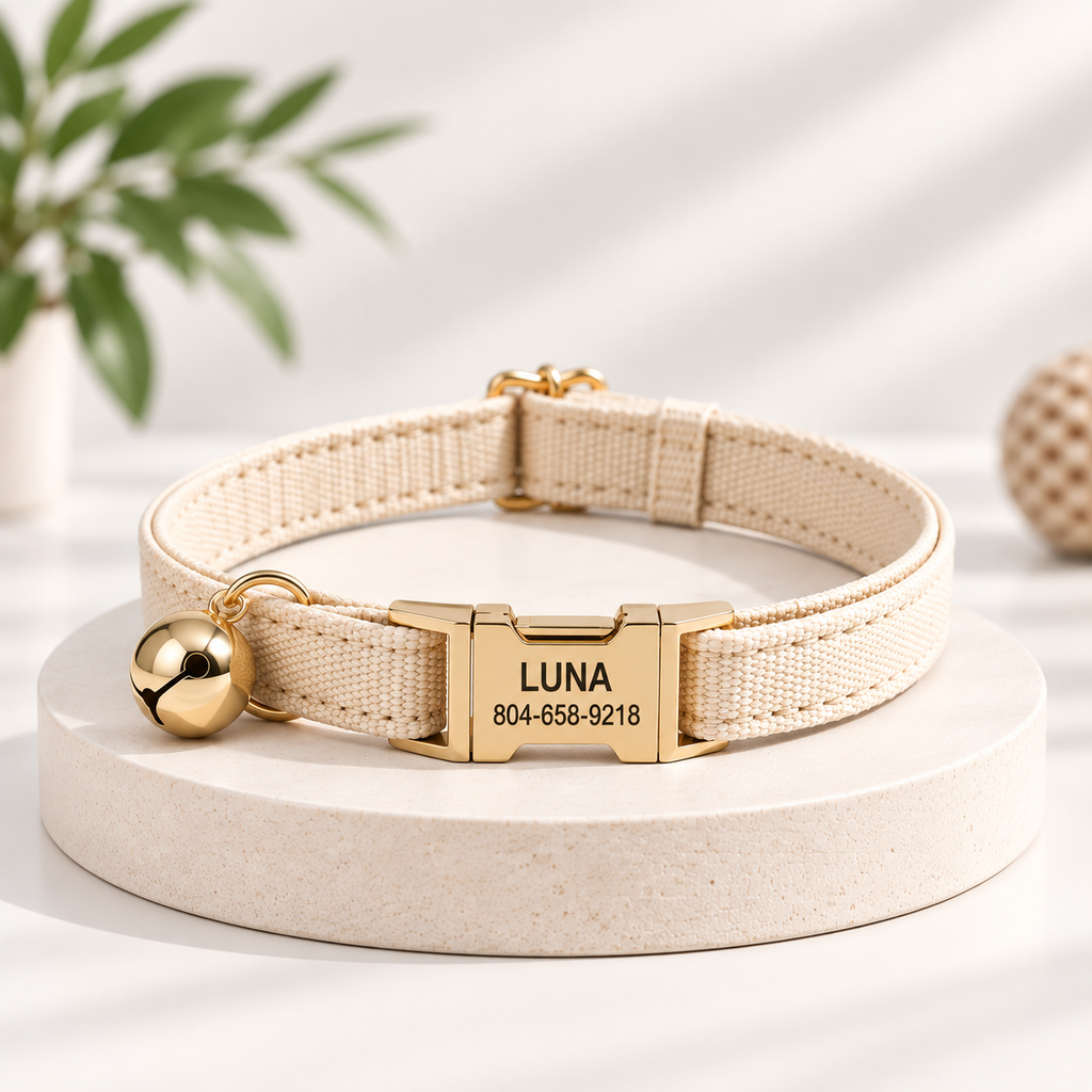 Collier personnalisé pour chat avec clochette