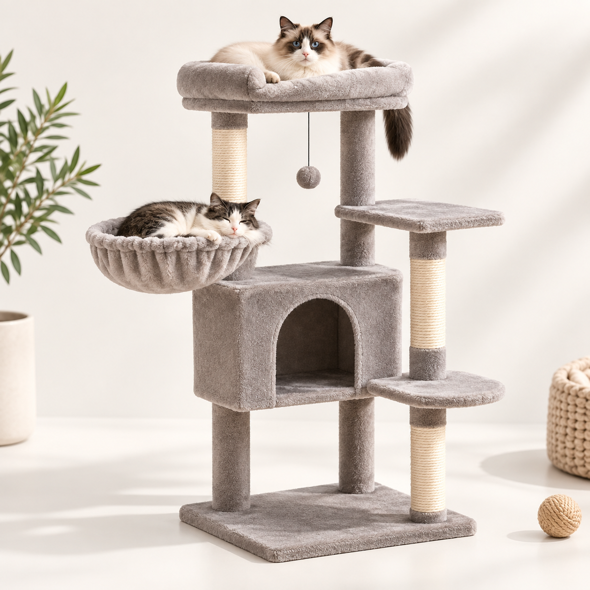 Arbre à chat avec griffoir complet